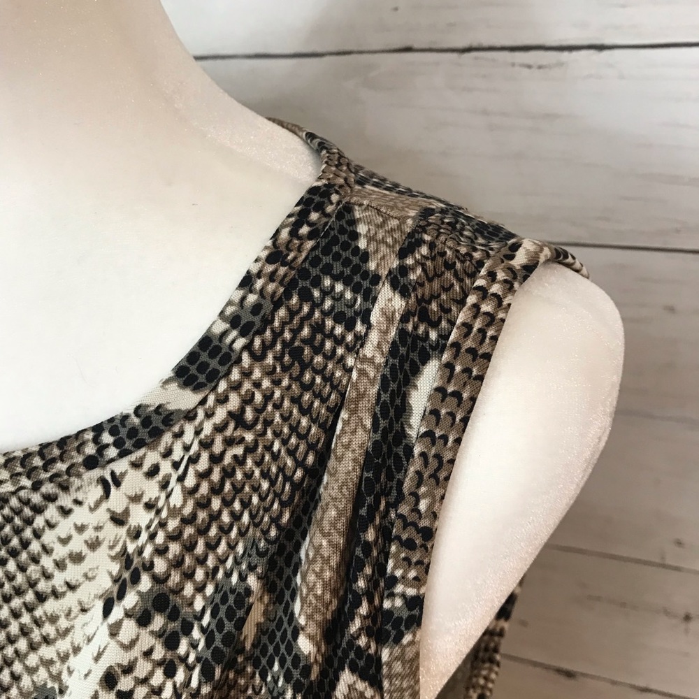 Diane Von Furstenberg Della Python Dress Size 8 - image 3